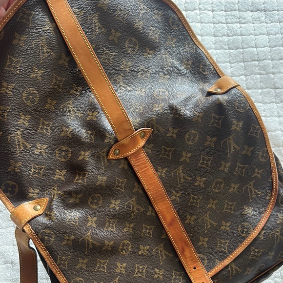 Louis Vuitton Brown Tan Monogram Messenger Bag - Picture 16 of 16